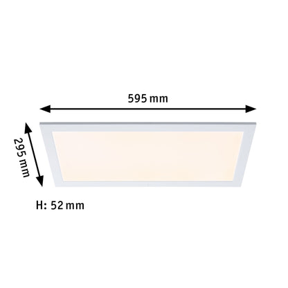 Paulmann Smart Home Zigbee LED Panel Amaris eckig 595x295mm 22W RGBW 2.700K Weiß matt