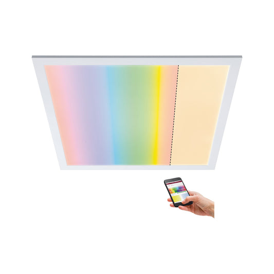 Paulmann Smart Home Zigbee LED Panel Amaris eckig 595x595mm 35W RGBW 2.700K Weiß matt