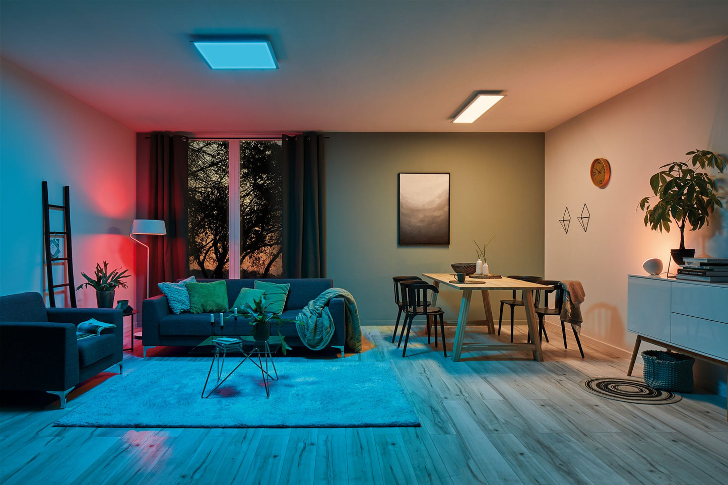 Paulmann Smart Home Zigbee LED Panel Amaris eckig 595x595mm 35W RGBW 2.700K Weiß matt