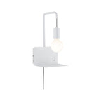 Paulmann Wandleuchte mit Ablage Calvani E27 max. 40W Weiß, Metall