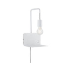 Paulmann Wandleuchte mit Ablage Calvani E27 max. 40W Weiß, Metall