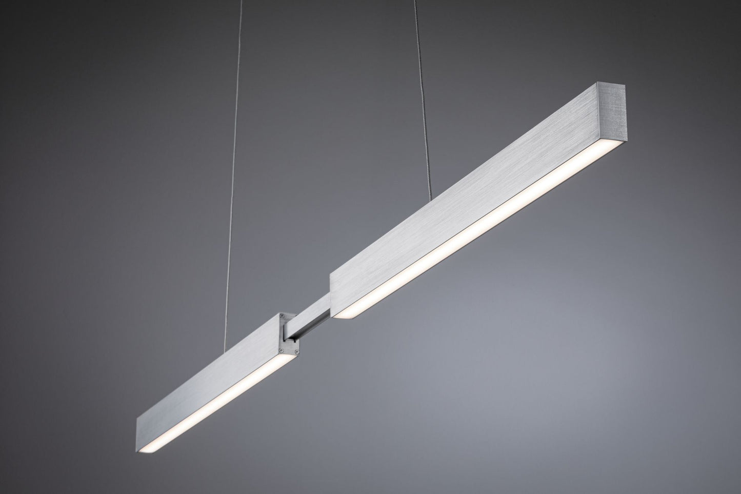 Paulmann Smart Home Zigbee LED Pendelleuchte Aptare incl. Fernbedienung Gent 18W Dimmbar Alu gebürstet Metall