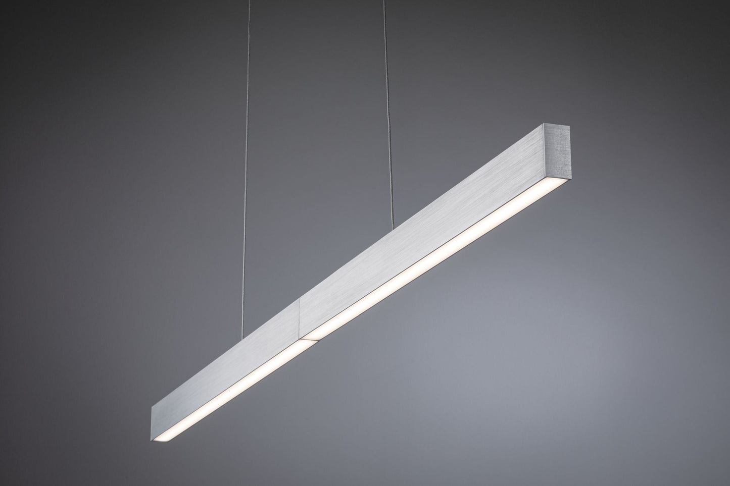 Paulmann Smart Home Zigbee LED Pendelleuchte Aptare incl. Fernbedienung Gent 18W Dimmbar Alu gebürstet Metall