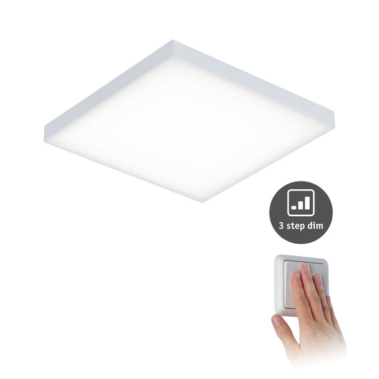 Paulmann LED Panel Velora 3-Stufen-dimmbar 225x225mm 12W 3.000K