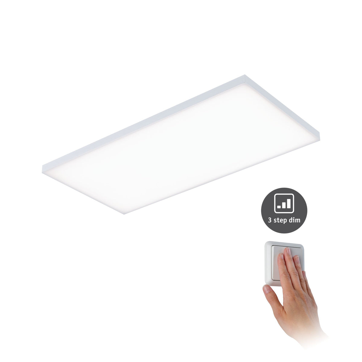 Paulmann WallCeilingVelora LED Panel dim 595x 295mm 26W Weiß matt 230V Metall