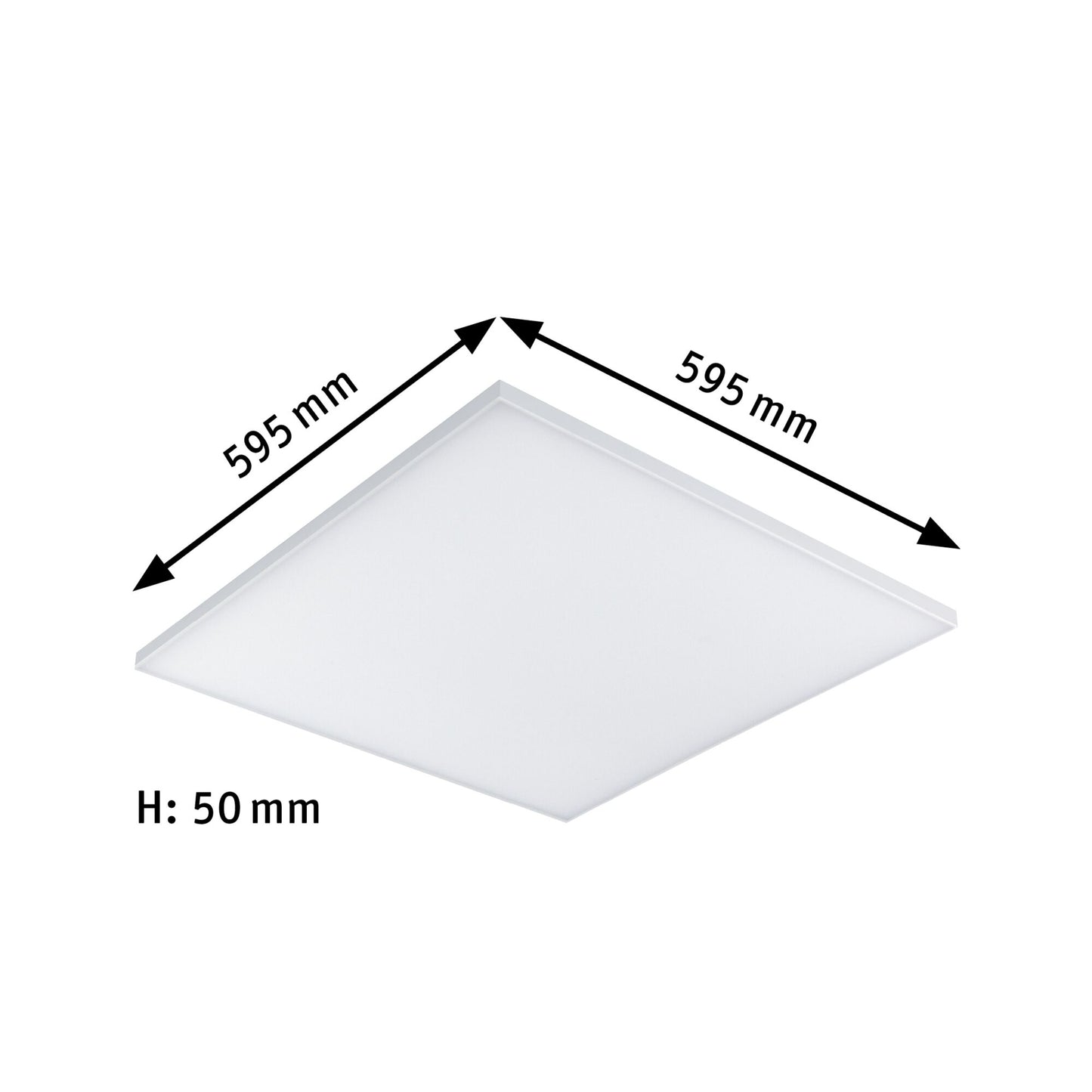 Paulmann Smart Home Zigbee LED Panel Velora Tunable White 595x595mm 19,5W 2.700K