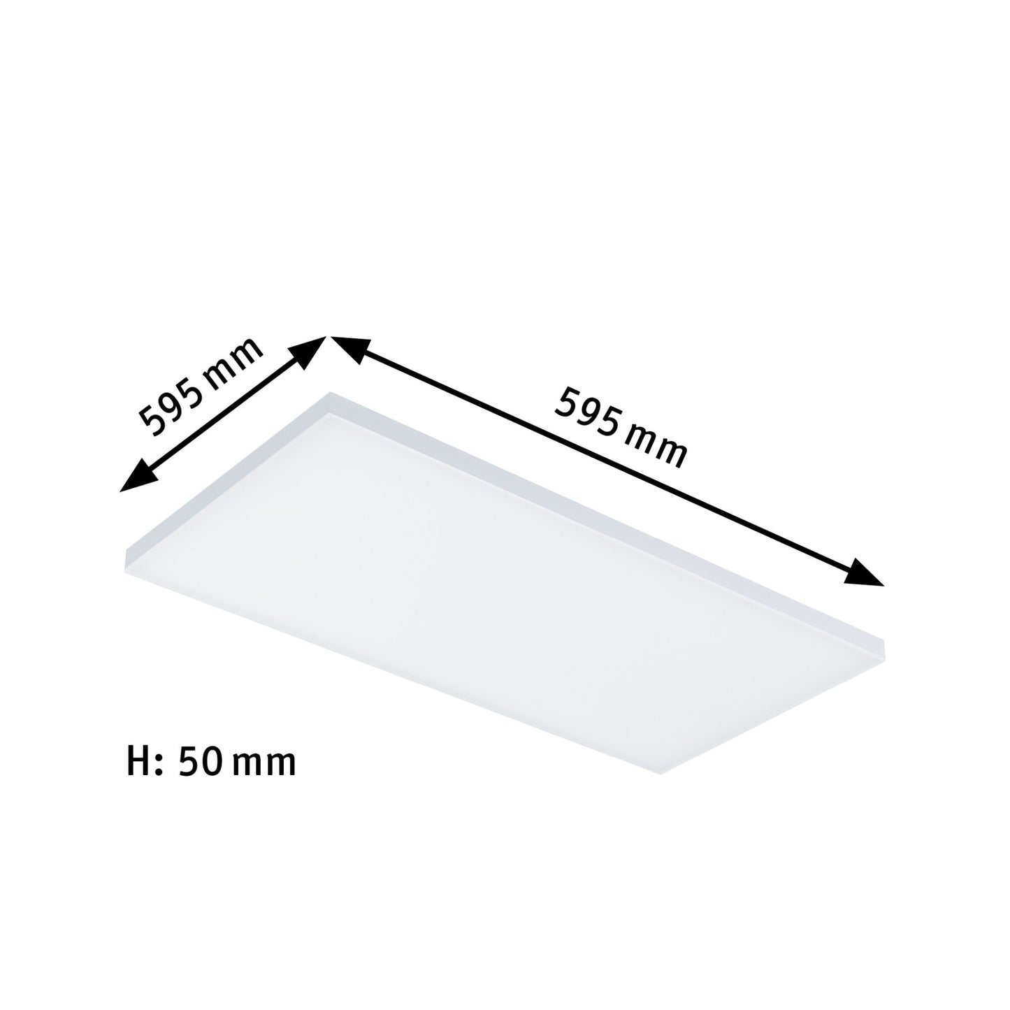Paulmann Smart Home Zigbee LED Panel Velora Tunable White 595x295mm 15,5W 2.700K