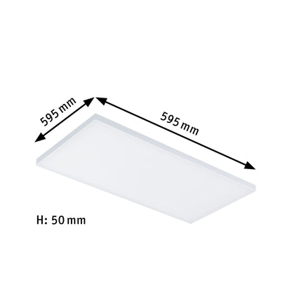 Paulmann Smart Home Zigbee LED Panel Velora Tunable White 595x295mm 15,5W 2.700K