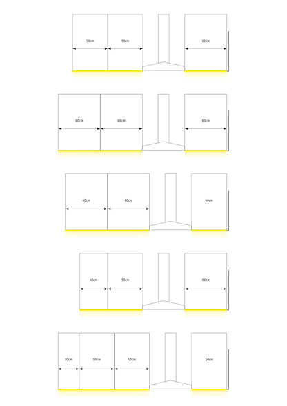 Paulmann Function MaxLED 500 Comfort Set Kitchen 3x60cm Warmweiß Touch Sensor
