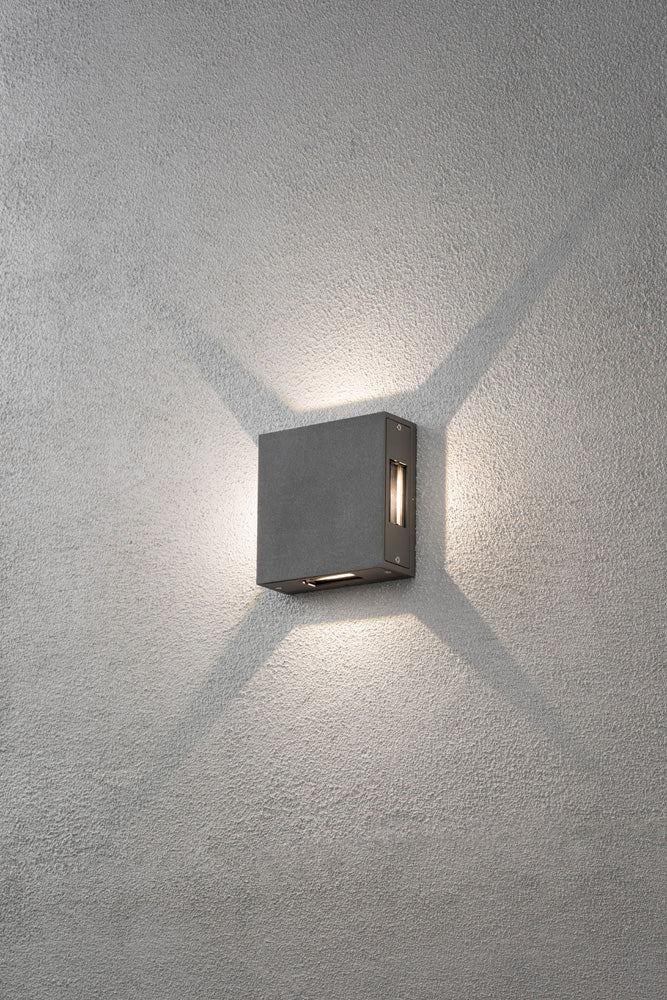 Konstsmide Cremona Wandleuchte anthrazit H-Power LED