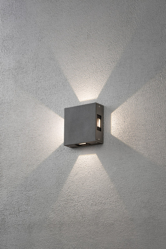 Konstsmide Cremona Wandleuchte anthrazit H-Power LED