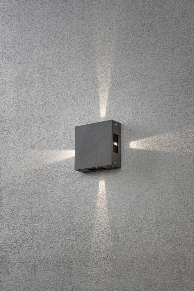 Konstsmide Cremona Wandleuchte anthrazit H-Power LED