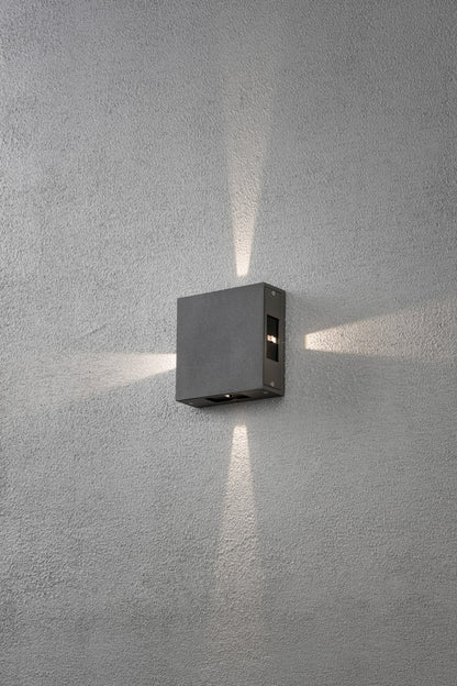 Konstsmide Cremona Wandleuchte anthrazit H-Power LED
