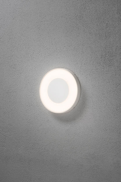 Konstsmide Carrara Wandleuchte weiss rund
