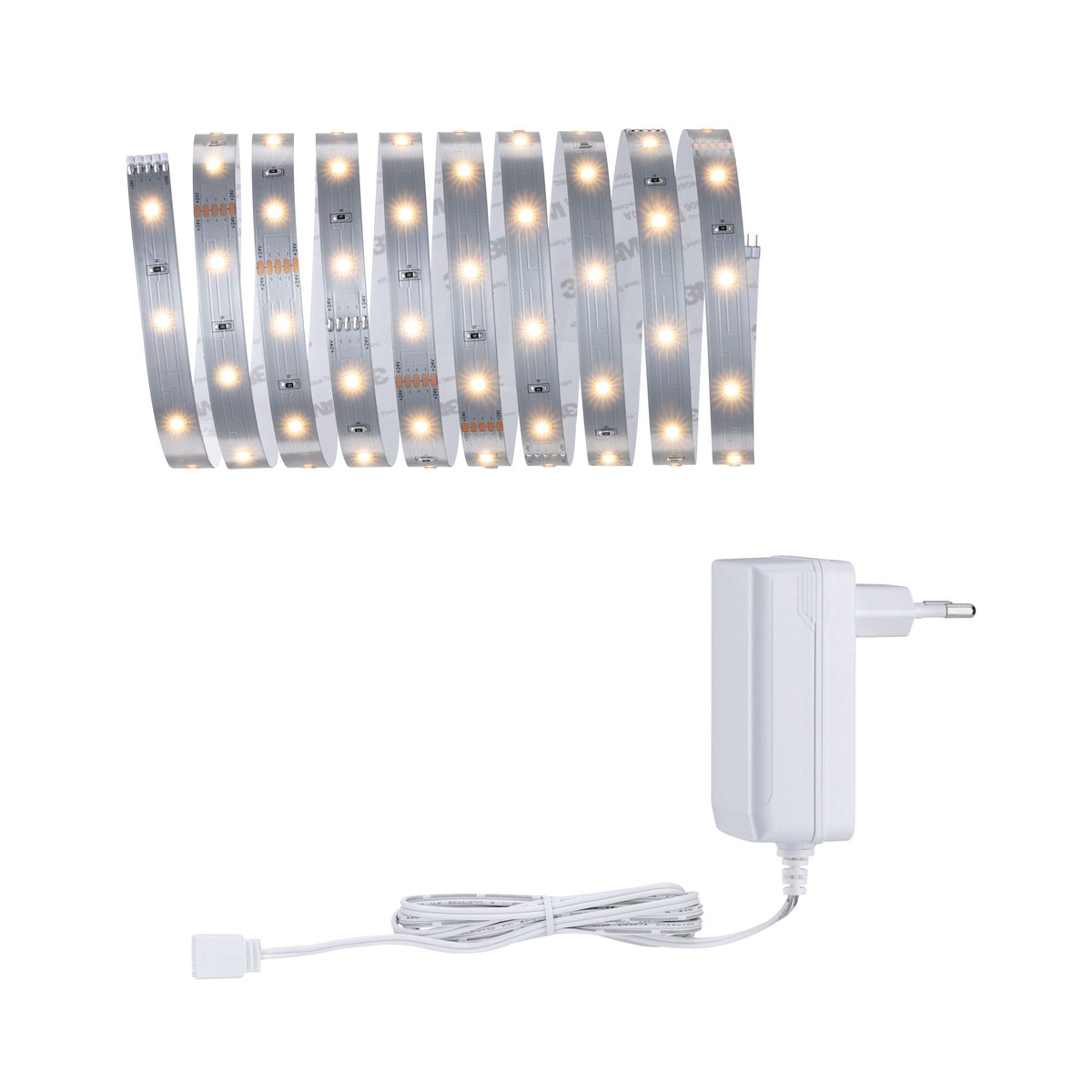 Paulmann MaxLED 250 Basisset 3m Warmweiß IP20 2700K 12W 230/24V Silber