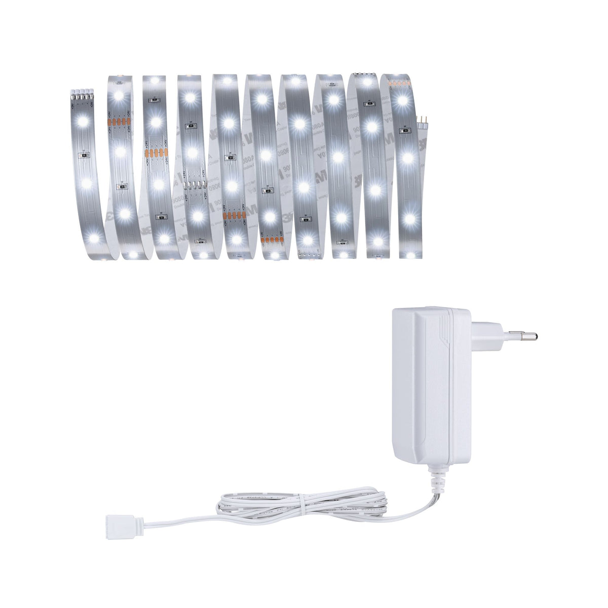 Paulmann MaxLED 250 Basisset 3m Daylight IP20 6500K 24W 230/24V Silber