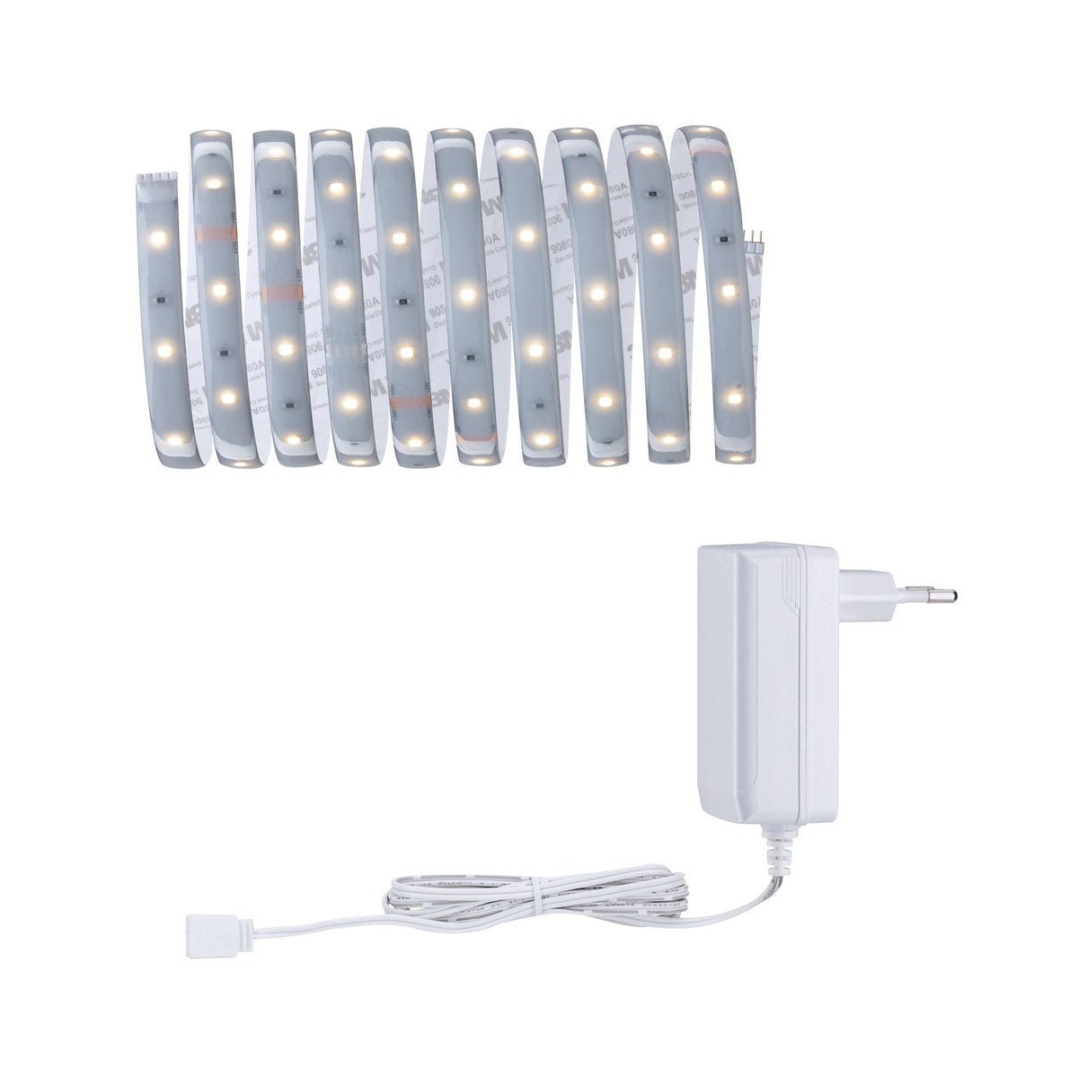 Paulmann MaxLED 250 Basisset 3m Warmweiß IP44 Protect Cover 2700K 12W 230/24V Silber