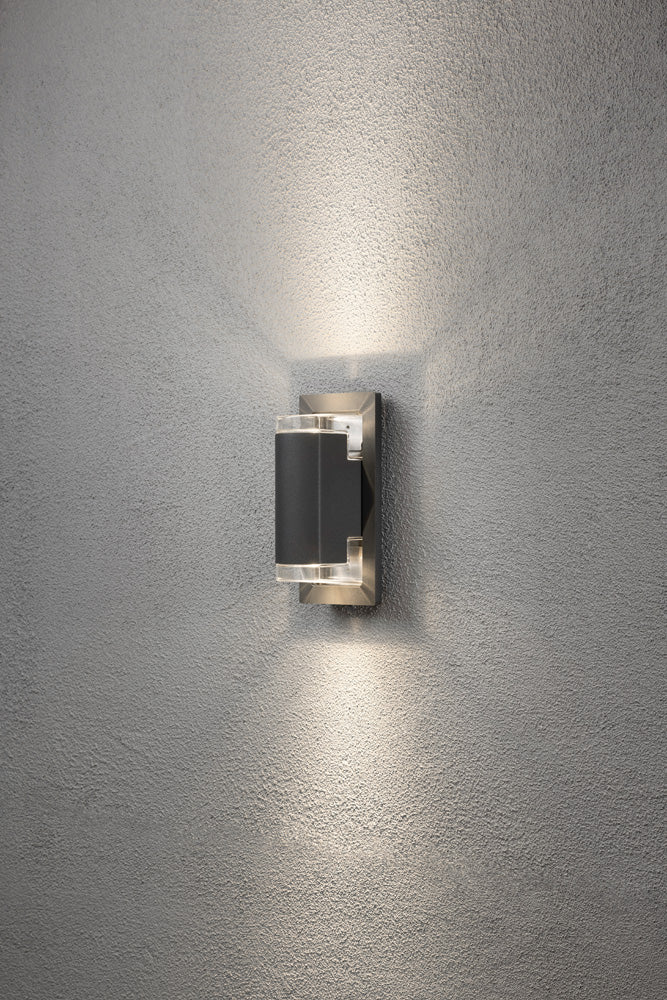 Konstsmide Potenza Wandleuchte anthrazit GU10 max. 2x6W