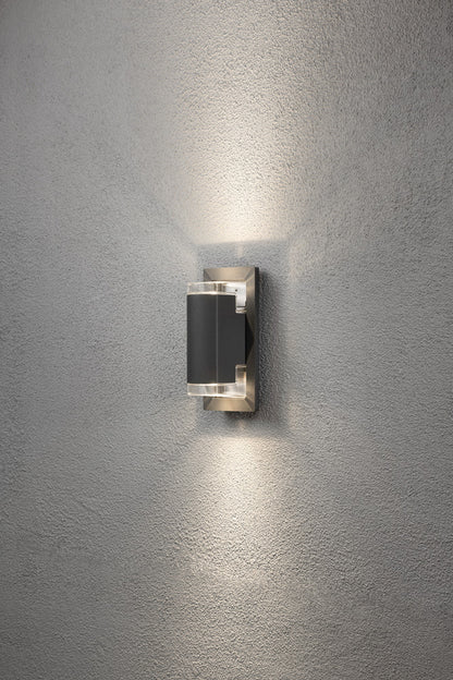 Konstsmide Potenza Wandleuchte anthrazit GU10 max. 2x6W