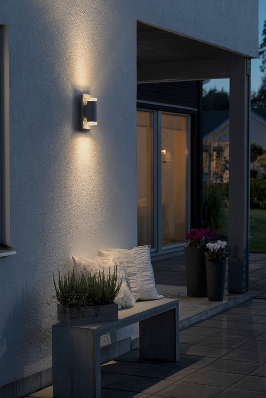 Konstsmide Potenza Wandleuchte anthrazit GU10 max. 2x6W