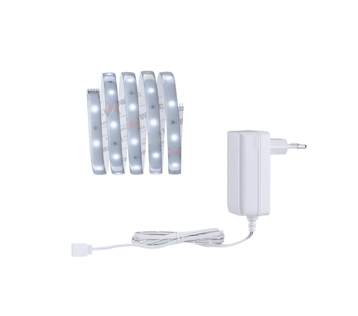 Paulmann MaxLED 250 Basisset 1,5m Daylight IP44 Protect Cover 6500K 6W 230/24V Silber