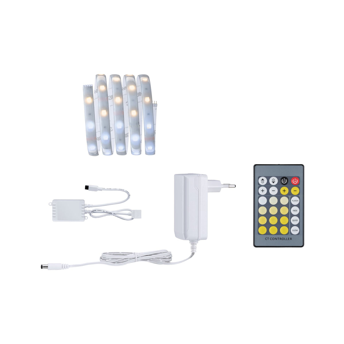 Paulmann MaxLED 250 Basisset 1,5m TunW IP44 Protect Cover 5,3W 230/24V Silber