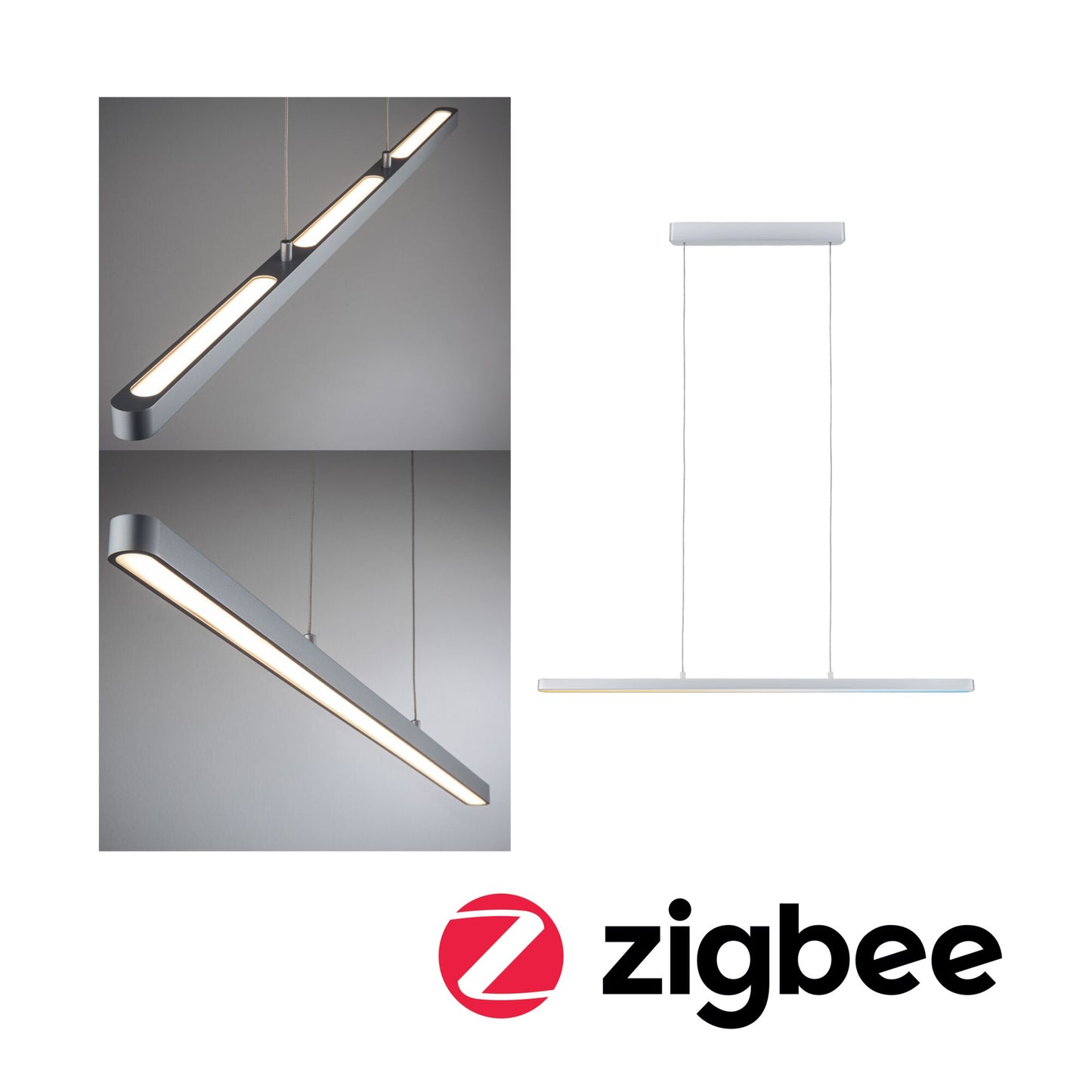 Paulmann LED Pendelleuchte Lento Smart Home Zigbee 3.0    Tunable White 2100lm 41,5W Chrom matt dimmbar