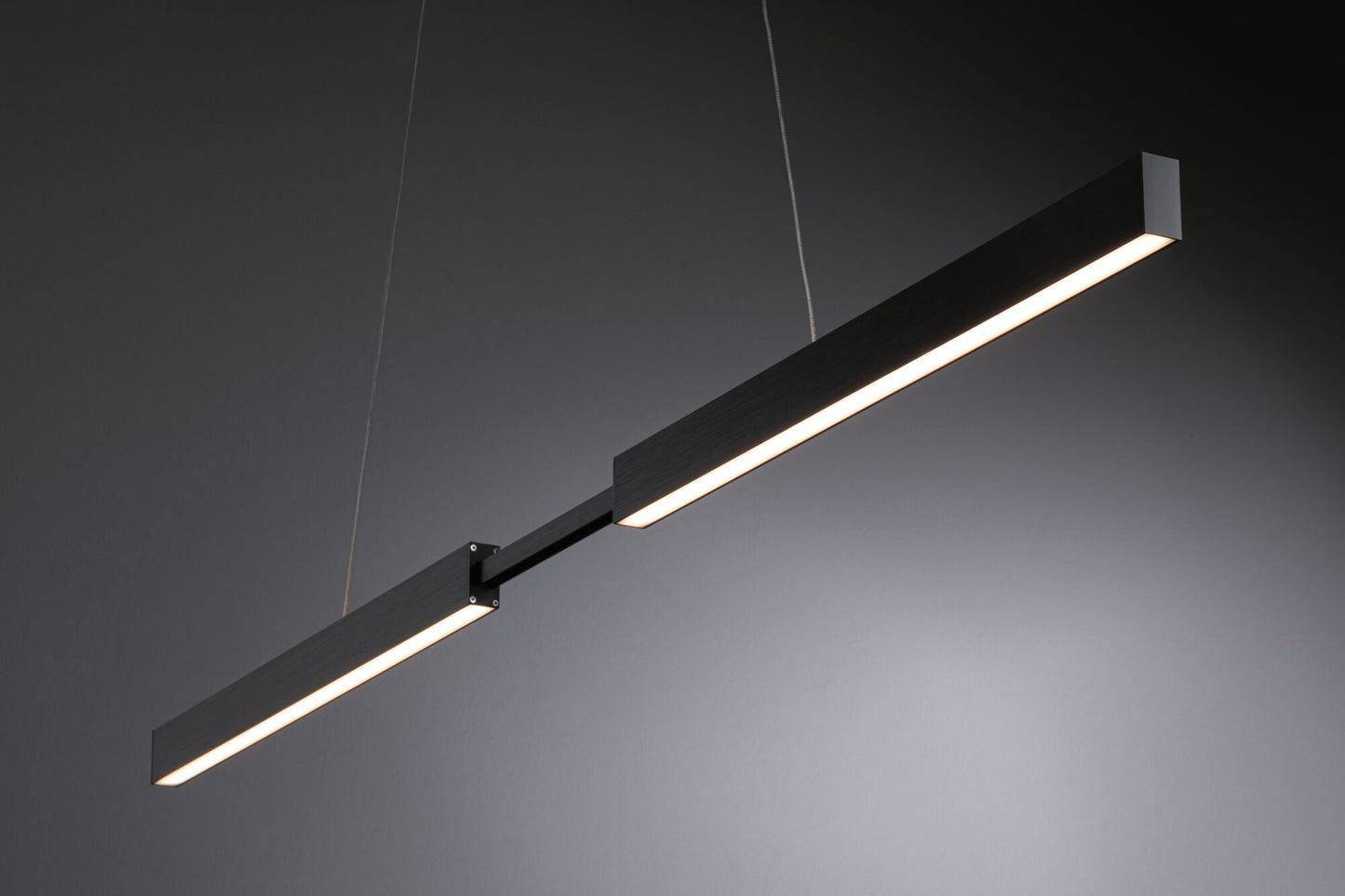 Paulmann LED Pendelleuchte Smart Home Zigbee Aptare   2700K 2.050lm / 2.050lm 2x18 / 1x18W Schwarz dimmbar Metall
