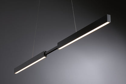 Paulmann LED Pendelleuchte Smart Home Zigbee Aptare   2700K 2.050lm / 2.050lm 2x18 / 1x18W Schwarz dimmbar Metall