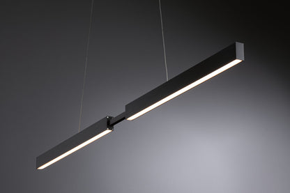 Paulmann LED Pendelleuchte Smart Home Zigbee Aptare   2700K 2.050lm / 2.050lm 2x18 / 1x18W Schwarz dimmbar Metall
