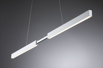 Paulmann LED Pendelleuchte Smart Home Zigbee Aptare   2700K 2.050lm / 2.050lm 2x18 / 1x18W Weiß matt dimmbar Metall