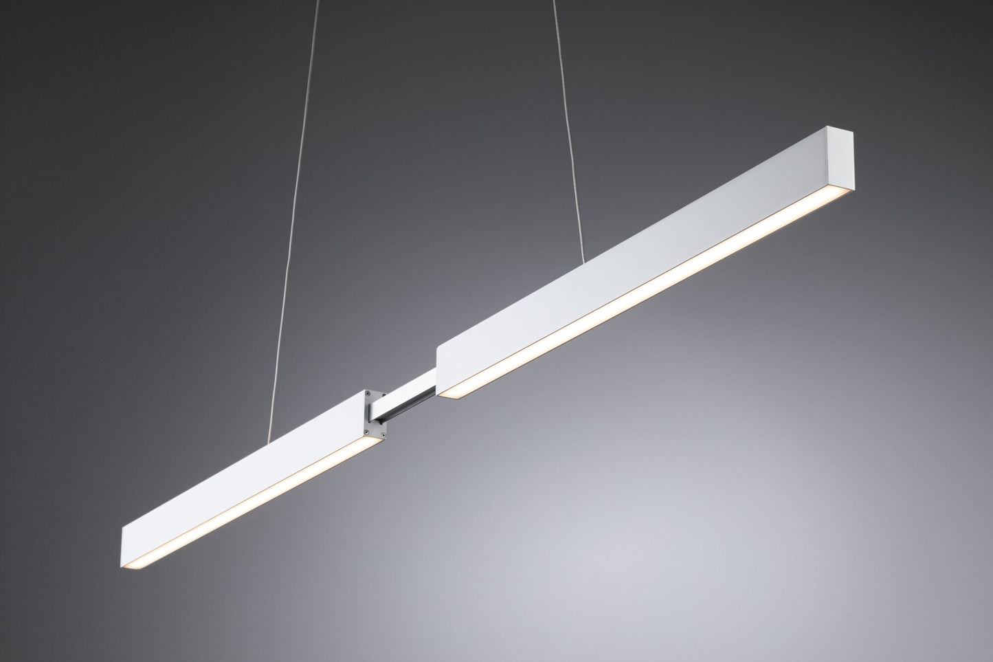 Paulmann LED Pendelleuchte Smart Home Zigbee Aptare   2700K 2.050lm / 2.050lm 2x18 / 1x18W Weiß matt dimmbar Metall