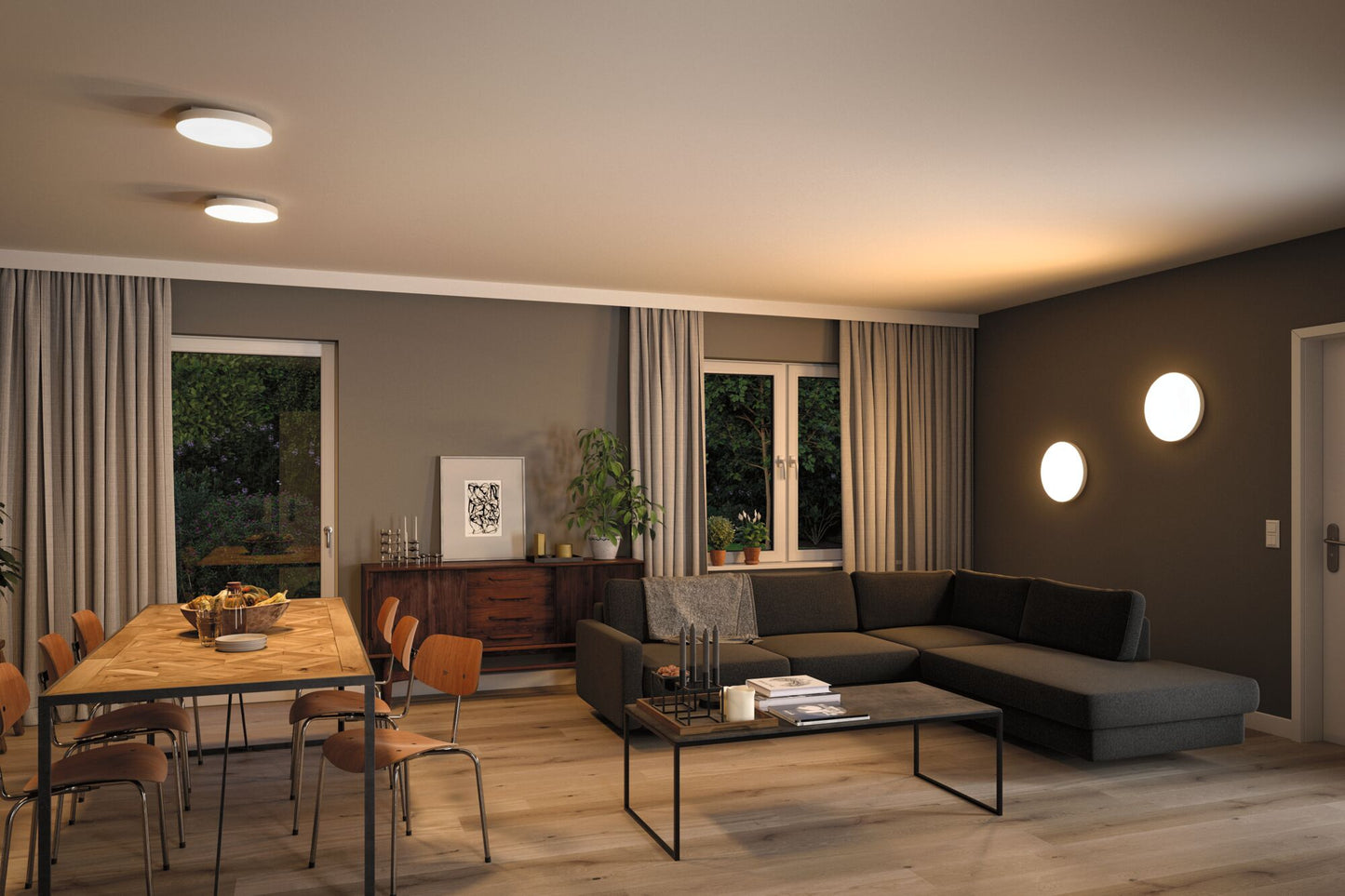 Paulmann  LED Panel Velora rund 300mm 3000K Weiß