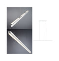 Paulmann LED Pendelleuchte Lento 2700K 3495lm 42W Weiß höhenverstellbar