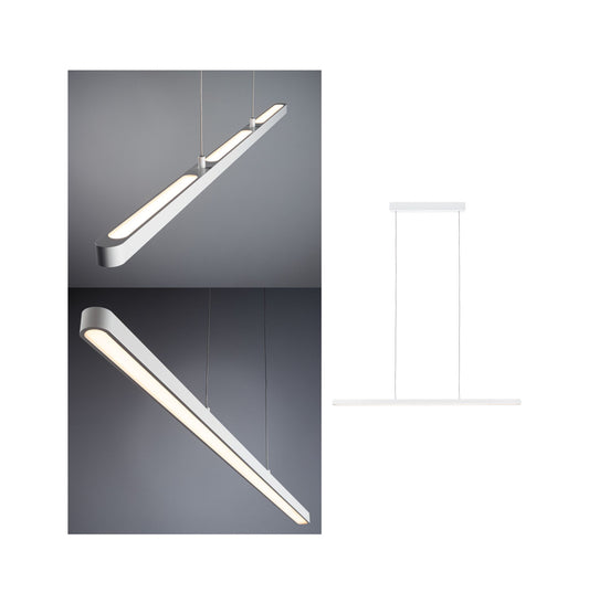 Paulmann LED Pendelleuchte Lento 2700K 3495lm 42W Weiß höhenverstellbar
