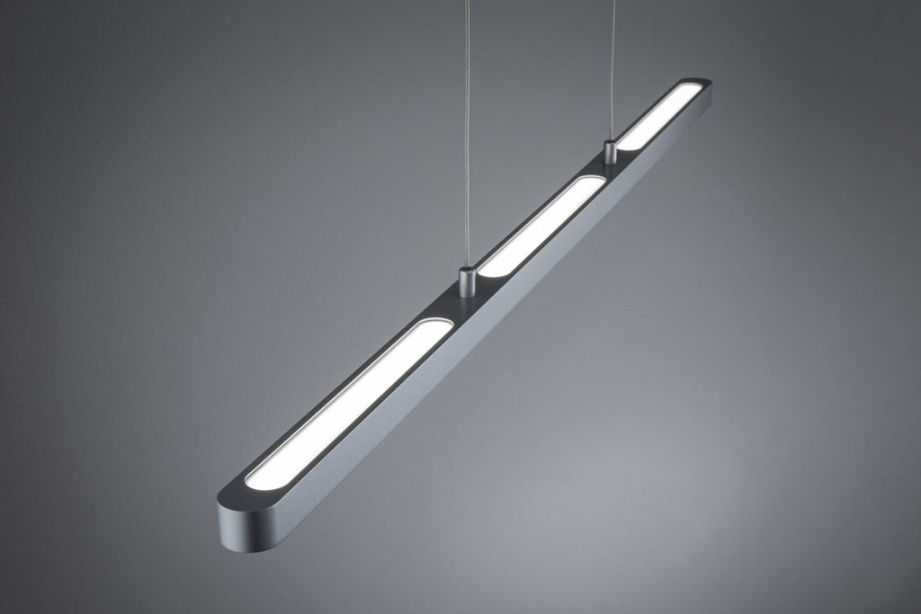 Paulmann LED Pendelleuchte Lento Smart Home Bluetooth Tunable White 3570lm 43W Chrom matt dimmbar höhenverstellbar