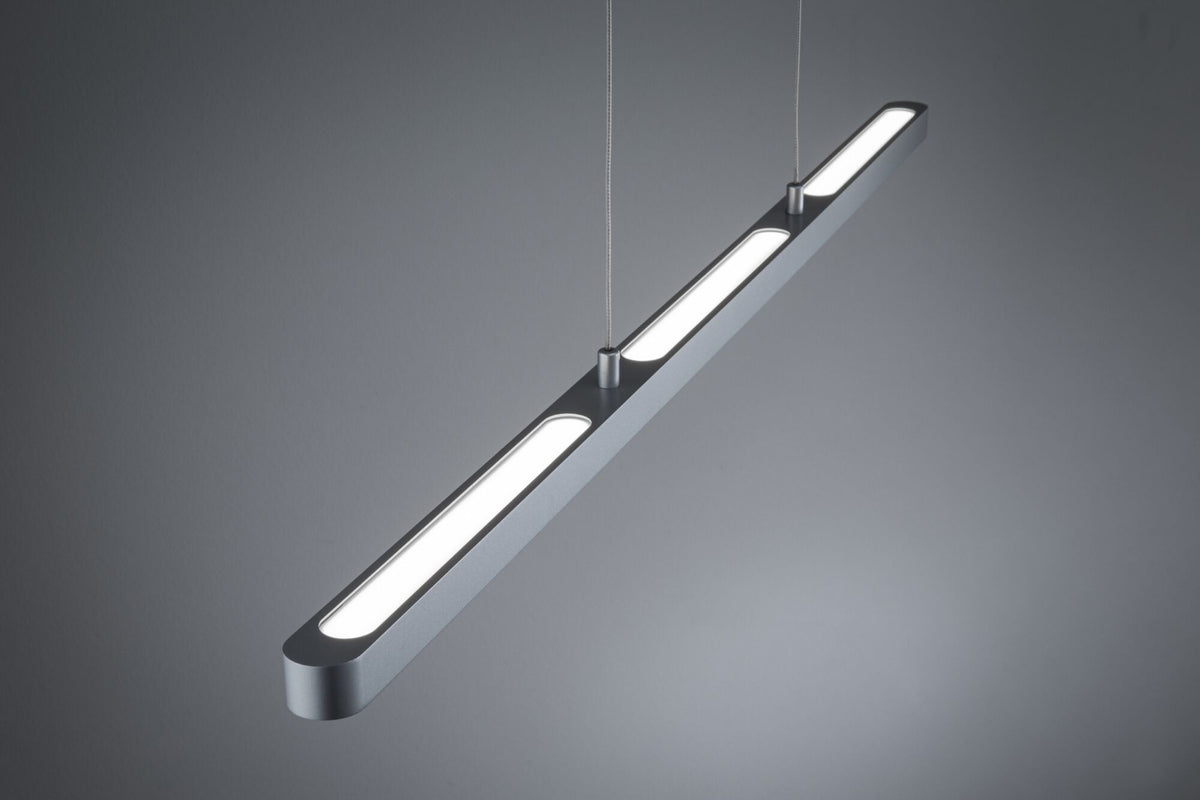 Paulmann LED Pendelleuchte Lento Smart Home Bluetooth Tunable White 3570lm 43W Chrom matt dimmbar höhenverstellbar