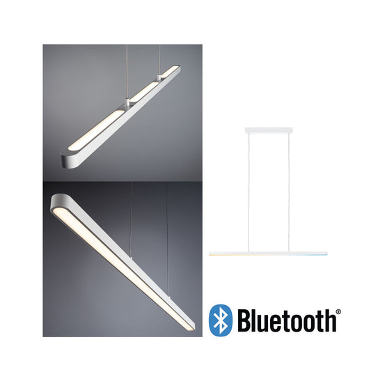 Paulmann LED Pendelleuchte Lento Smart Home Bluetooth Tunable White 3570lm 43W Weiß dimmbar höhenverstellbar