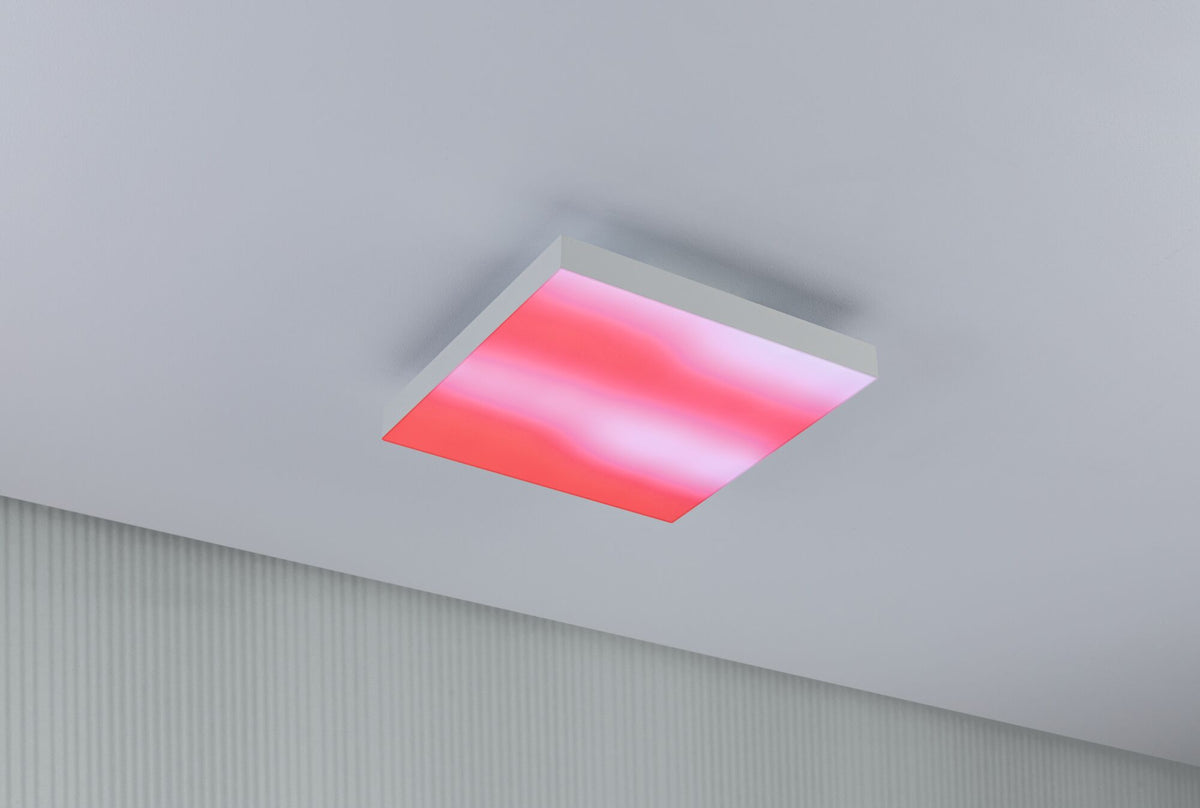 Paulmann LED Panel Velora Rainbow eckig 295x295mm 1140lm RGBW Weiß