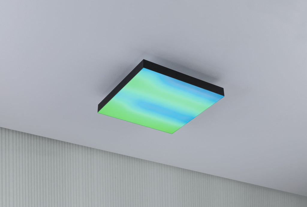 Paulmann LED Panel Velora Rainbow eckig 295x295mm 1140lm RGBW Schwarz