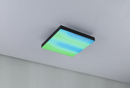 Paulmann LED Panel Velora Rainbow eckig 295x295mm 1140lm RGBW Schwarz