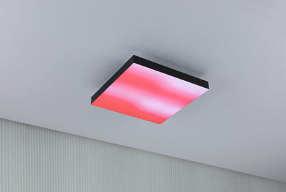 Paulmann LED Panel Velora Rainbow eckig 295x295mm 1140lm RGBW Schwarz