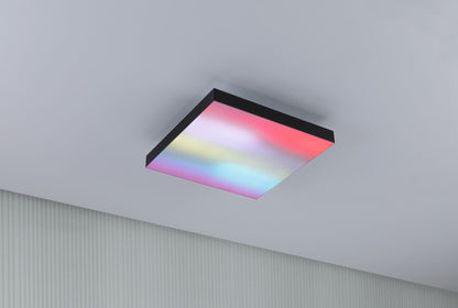Paulmann LED Panel Velora Rainbow eckig 295x295mm 1140lm RGBW Schwarz