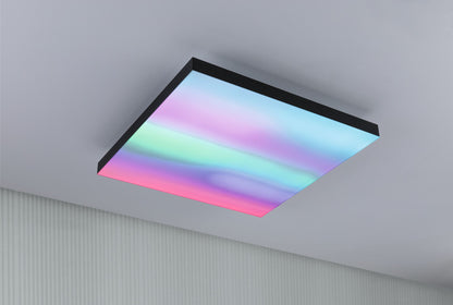 Paulmann LED Panel Velora Rainbow eckig 450x450mm 1690lm RGBW Schwarz
