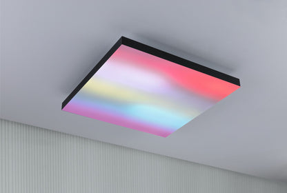 Paulmann LED Panel Velora Rainbow eckig 450x450mm 1690lm RGBW Schwarz