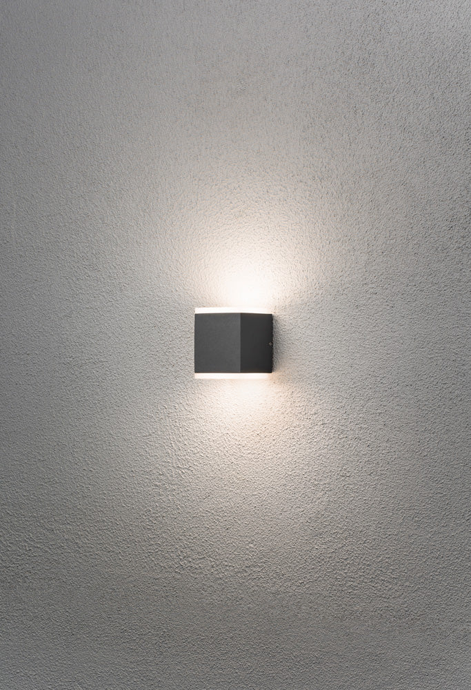 Konstsmide Monza Wandleuchte HPLED anthrazit 12W 2x550lm 3000K