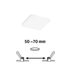 Paulmann VariFit LED Einbaupanel Veluna Edge IP44 eckig 90x90mm 500lm 4000K Weiß