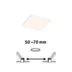 Paulmann VariFit LED Einbaupanel Veluna Edge IP44 eckig 90x90mm 450lm 3000K Weiß