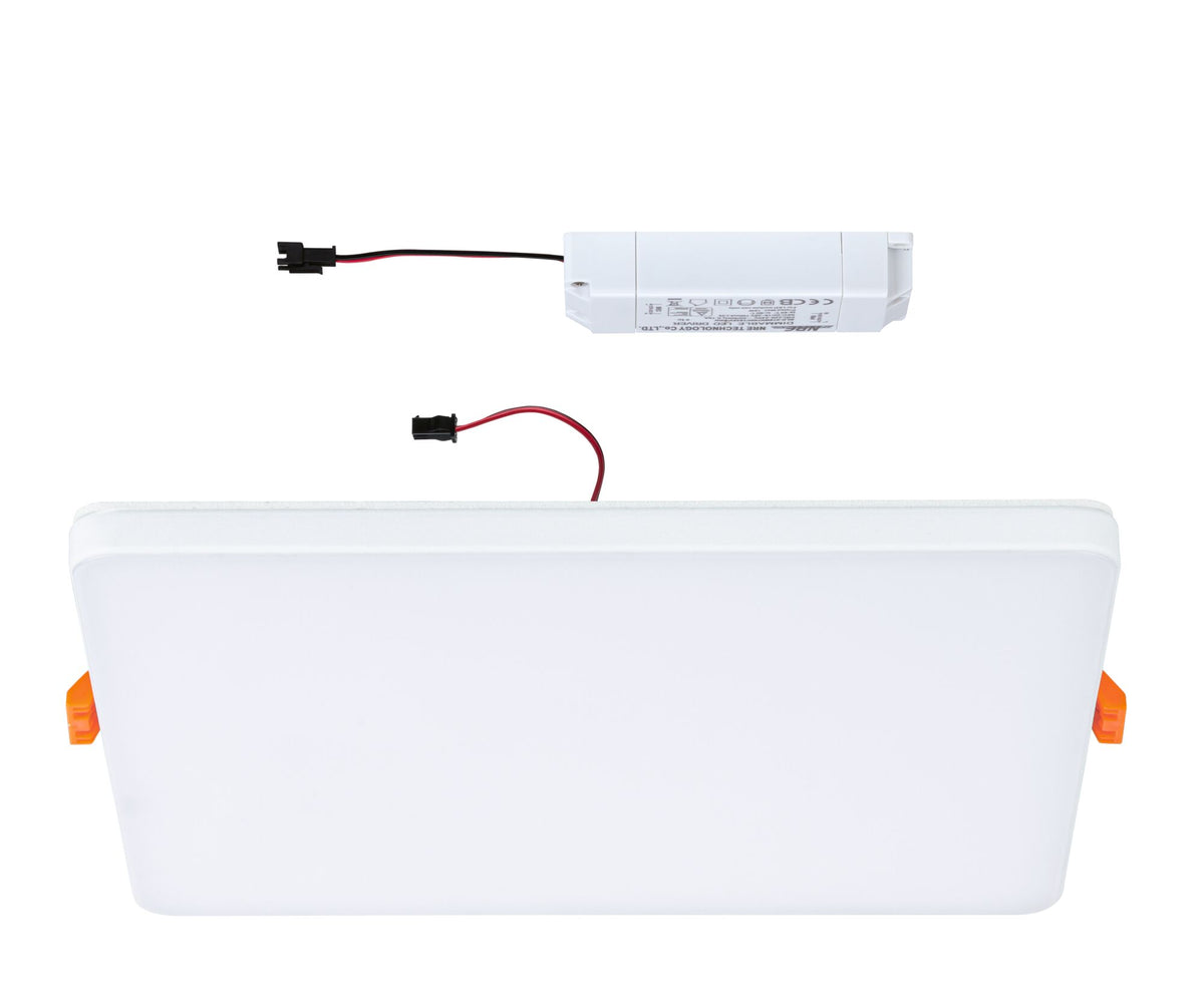 Paulmann VariFit LED Einbaupanel Veluna Edge IP44 eckig 200x200mm 1500lm 3000K Weiß dimmbar