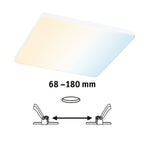Paulmann VariFit LED Einbaupanel Veluna Edge IP44 eckig 200x200mm 1400lm Tunable White Weiß dimmbar